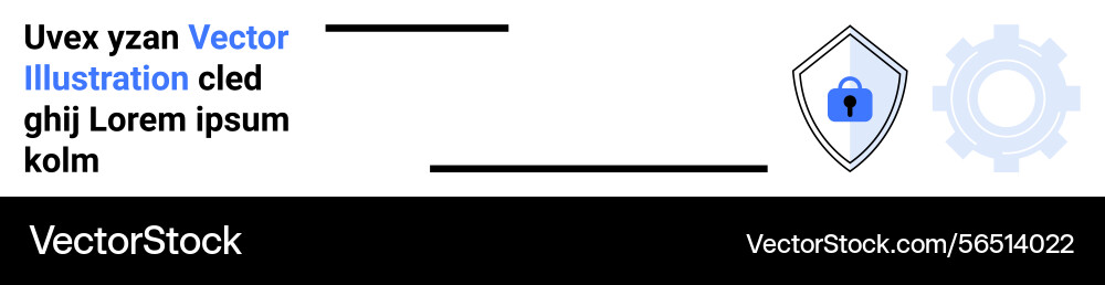 Secure shield icon with lock and gear representing Secure shield icon with lock and gear representing vector image