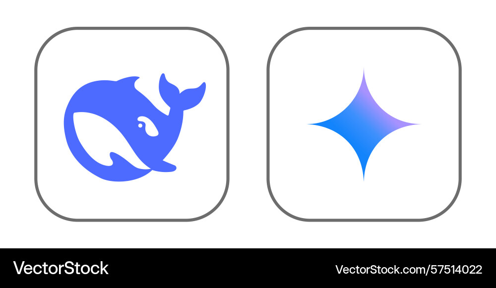 Set of artificial intelligence mobile apps icons Set of artificial intelligence mobile apps icons vector image