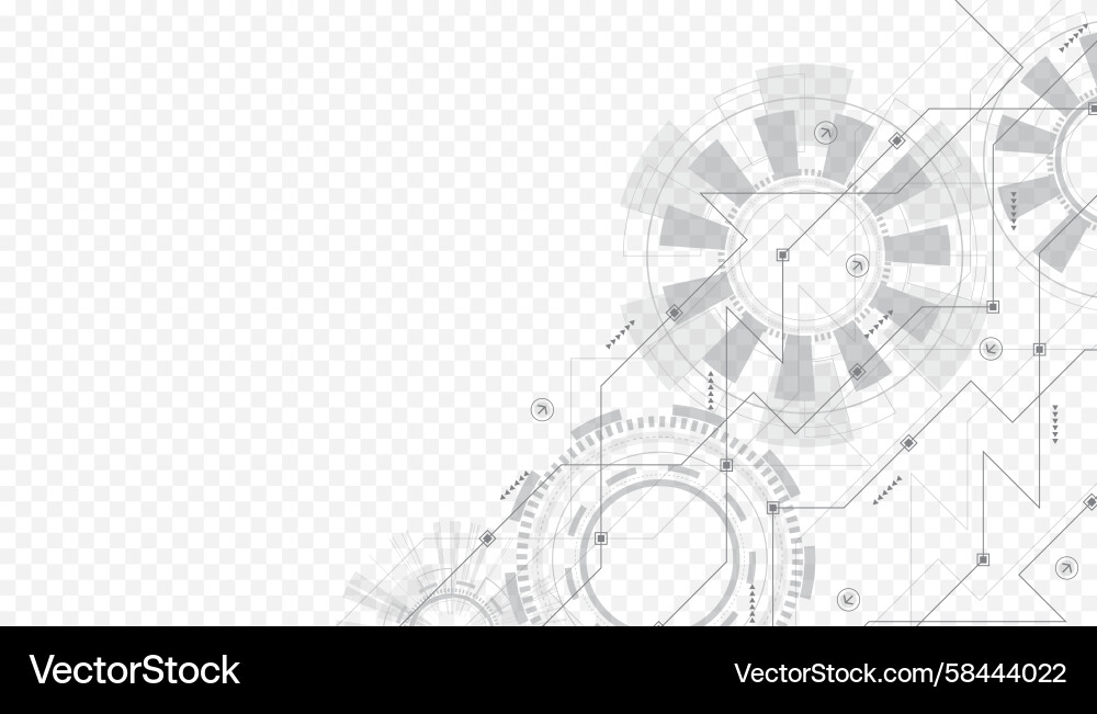 Tech Circuit Board Texture Vector Image