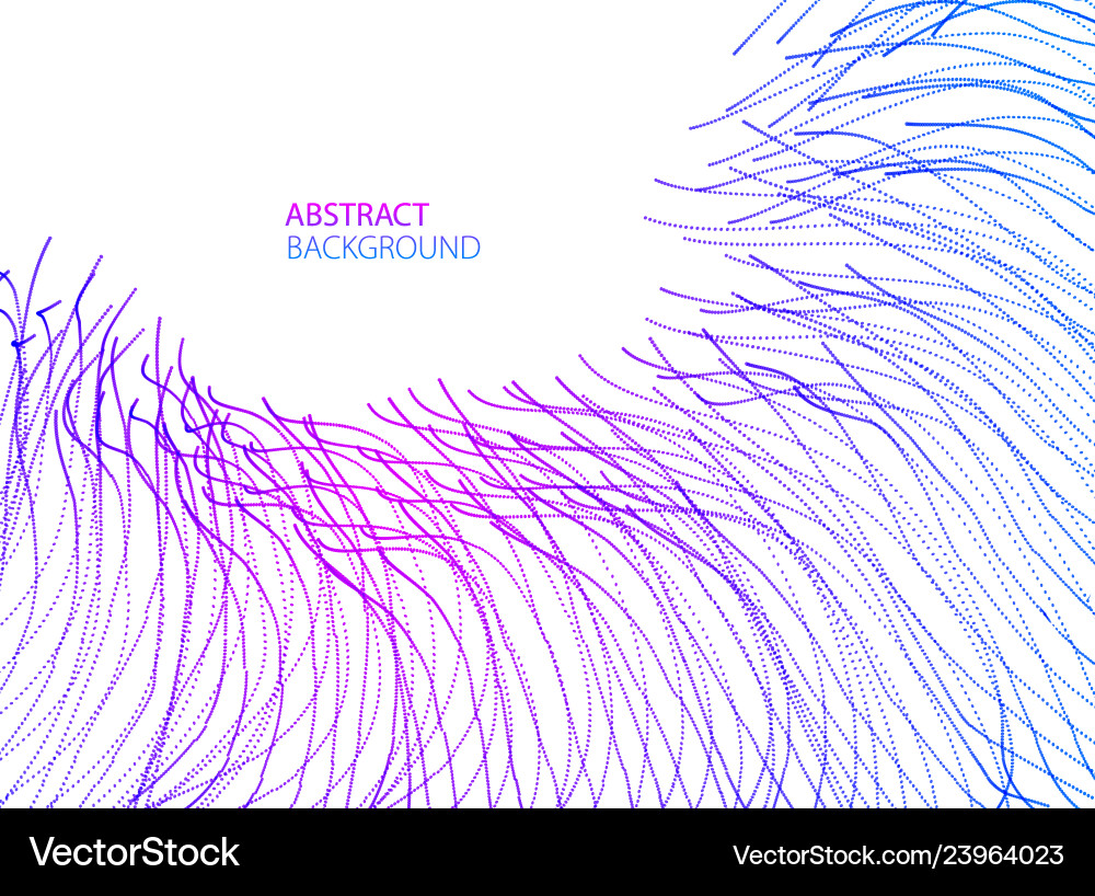 3d particles mesh array sound wave flowing 3d particles mesh array sound wave flowing vector image