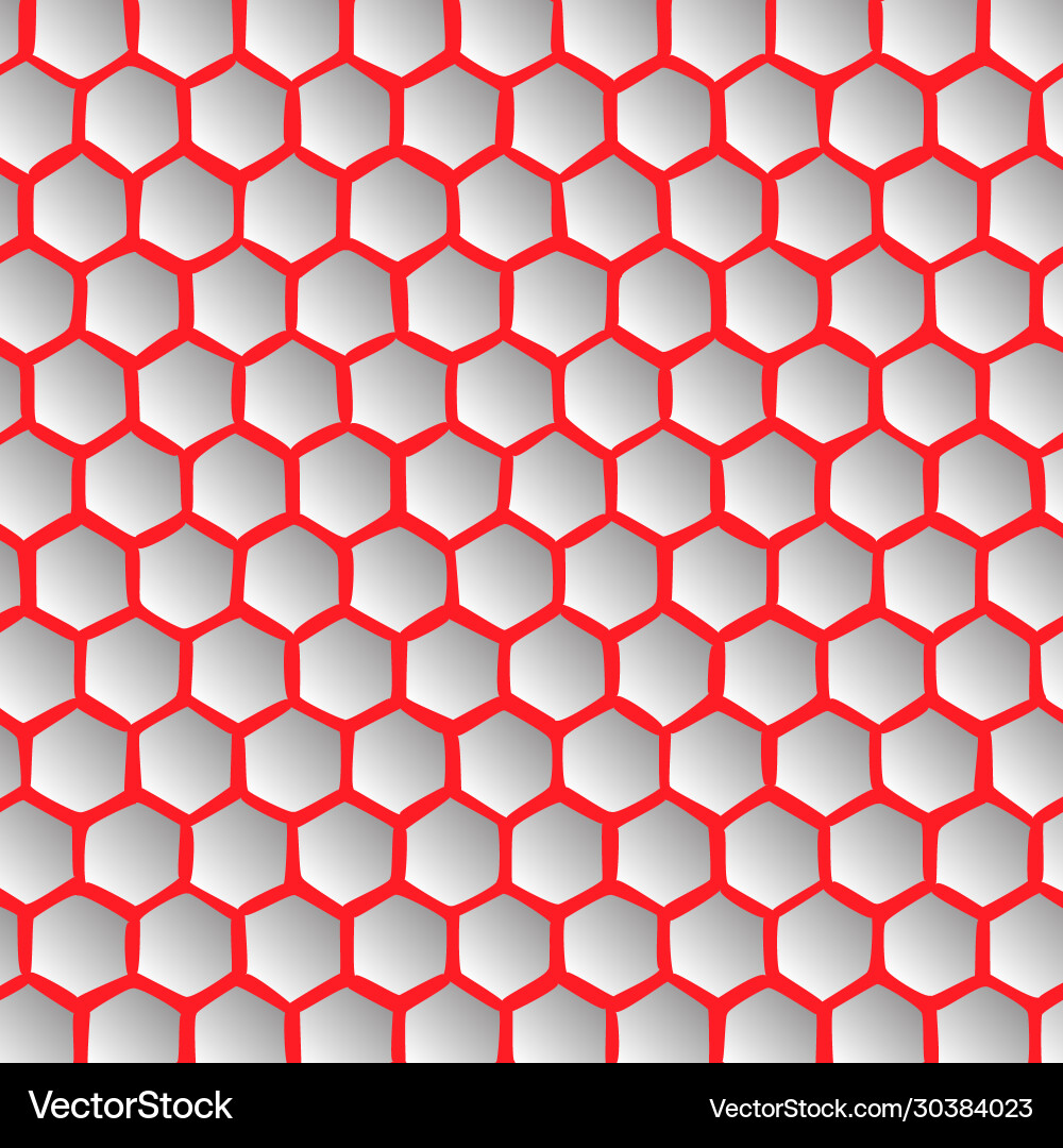 Abstract effect honey comb red background Vector Image