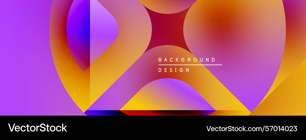 Abstract vibrant shapes blend creating dynamic Abstract vibrant shapes blend creating dynamic vector image