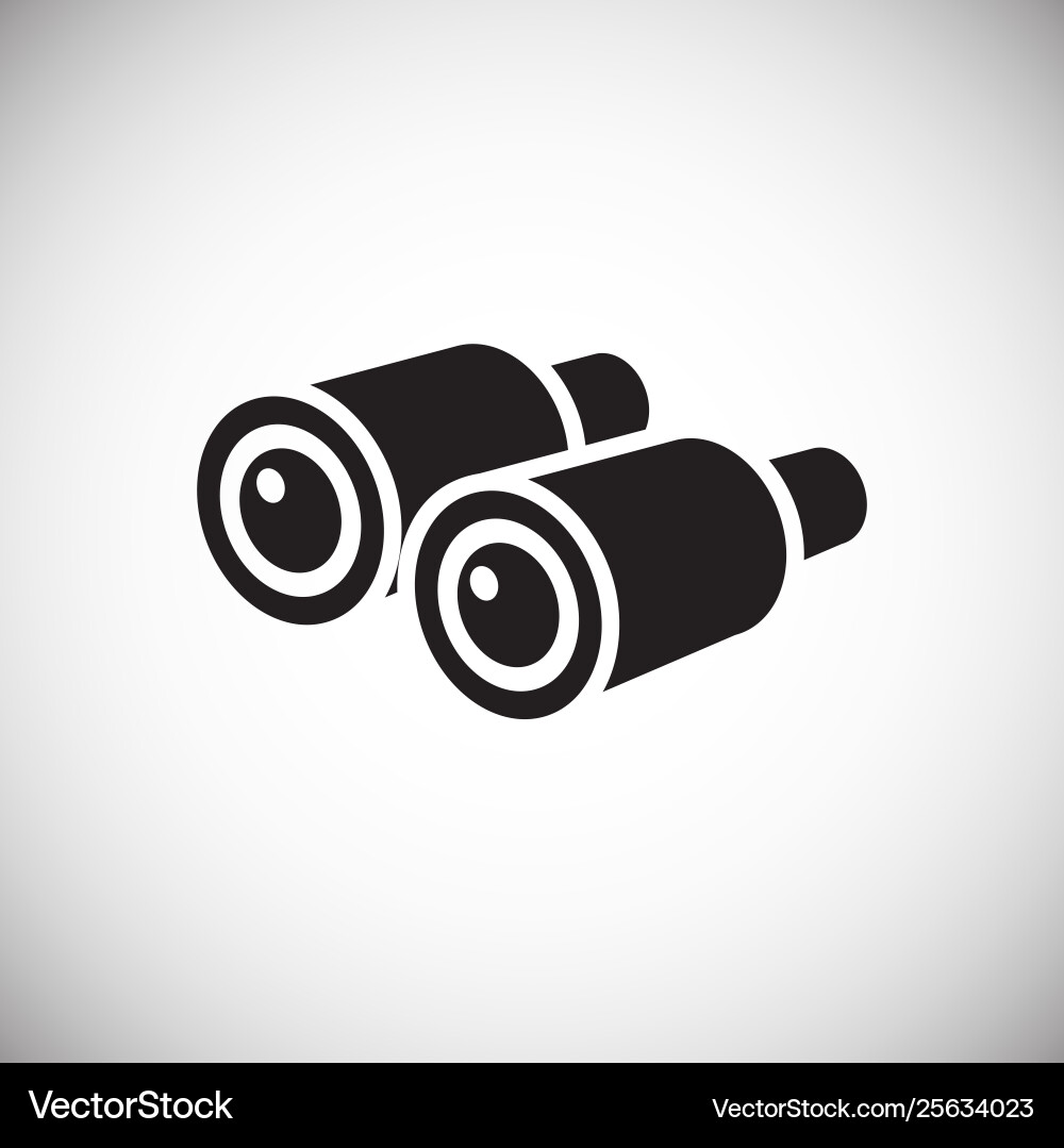 Binocular icon on background for graphic and web Binocular icon on background for graphic and web vector image