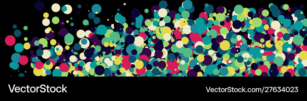 Colorful universe distribution computational vector image