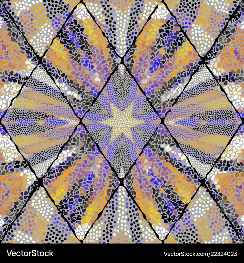 Mosaic art pattern image Mosaic art pattern image Vector Image