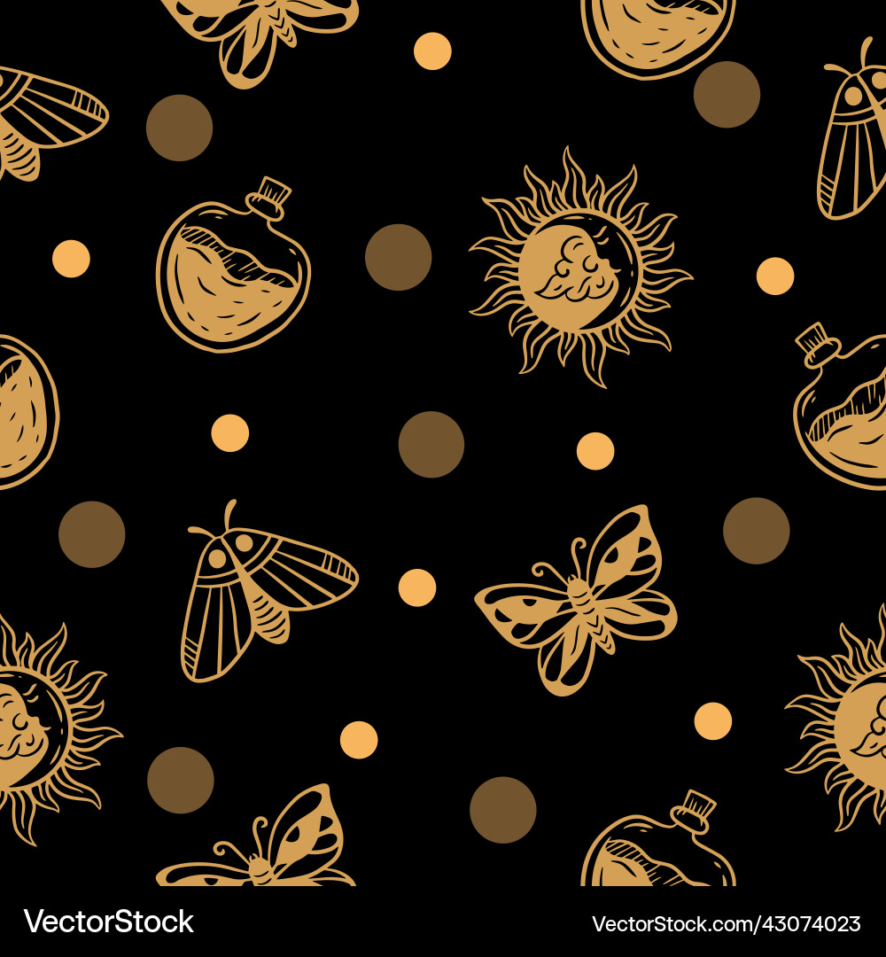 Random abstract seamless pattern black circle Random abstract seamless pattern black circle Vector Image