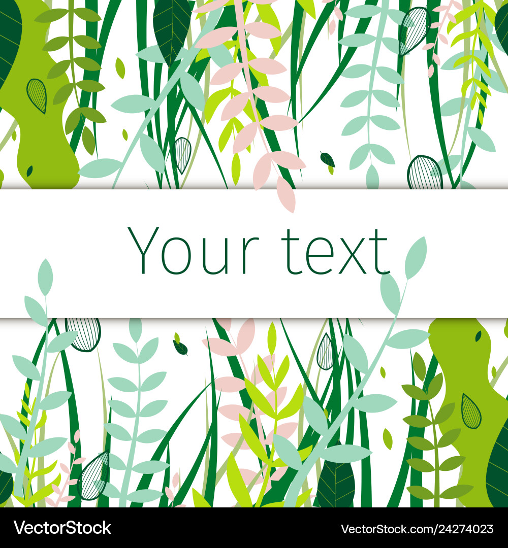 Square flat banner beautiful floral ornament Square flat banner beautiful floral ornament vector image