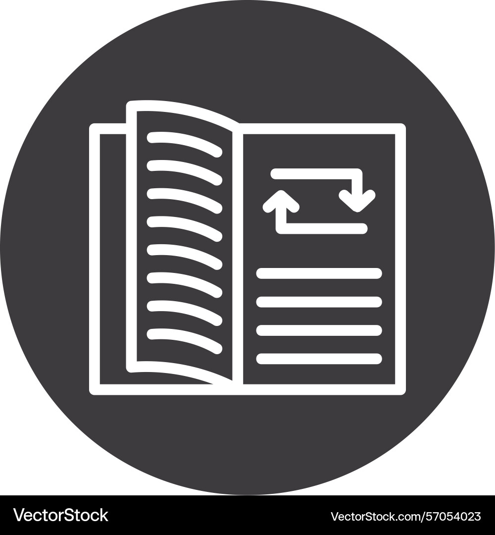 Study sync line circle style icon design Vector Image