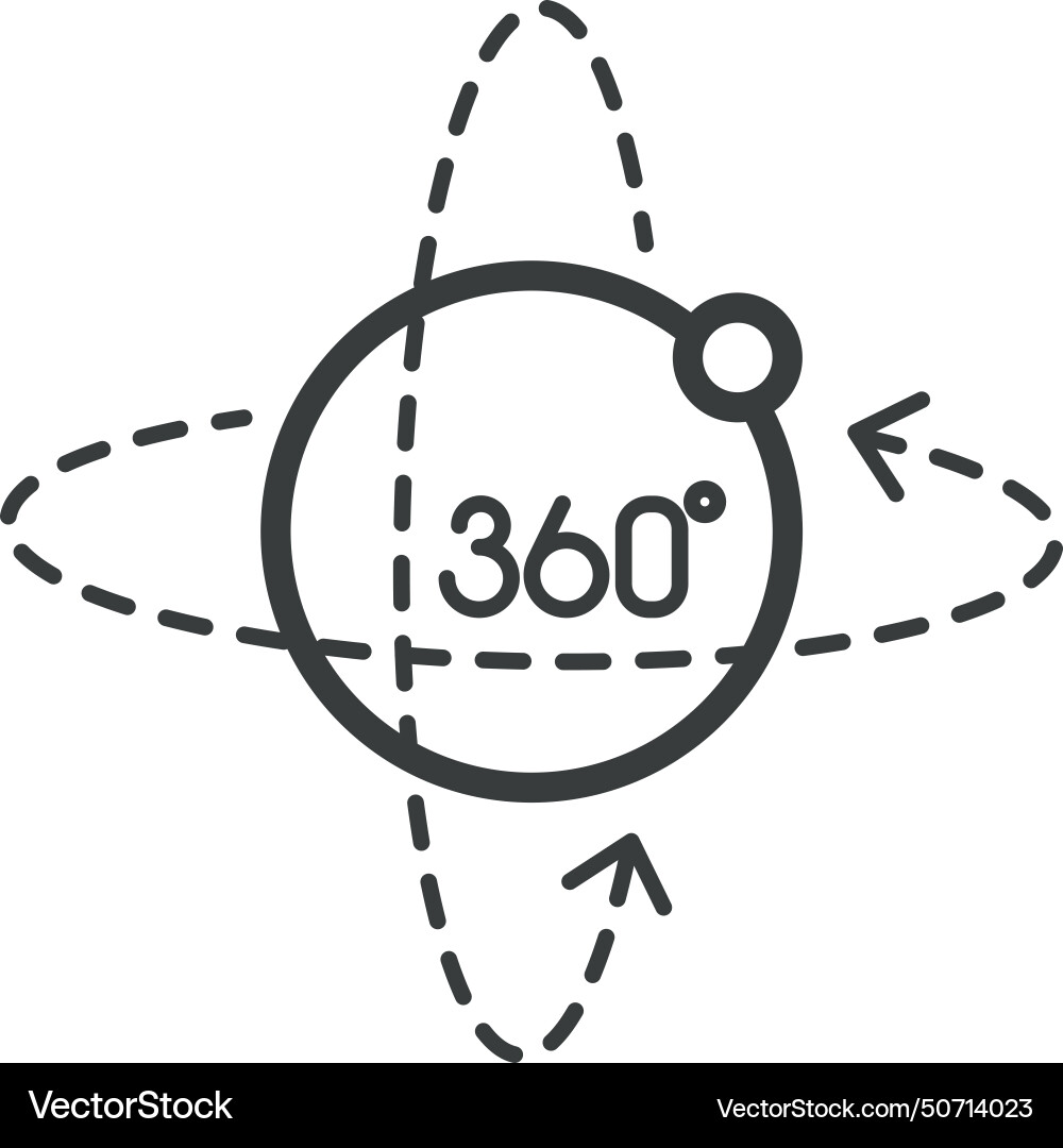 Virtual reality rotating vector image