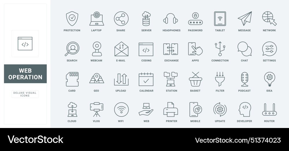 Web services application usage and coding line Web services application usage and coding line vector image