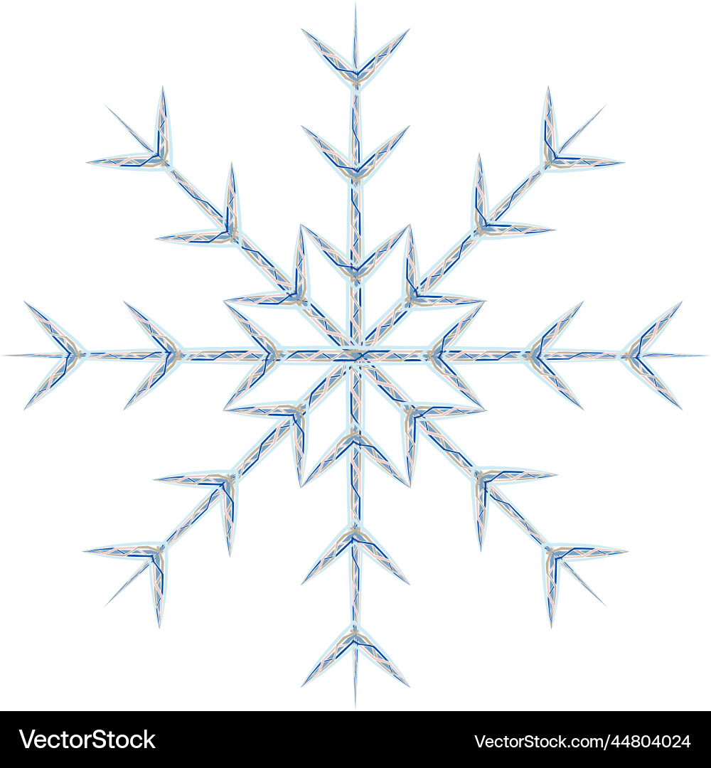 Abstract image snowflake by different patterned Abstract image snowflake by different patterned vector image