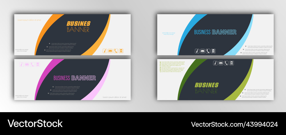 Abstract template for the design of a web banner vector image