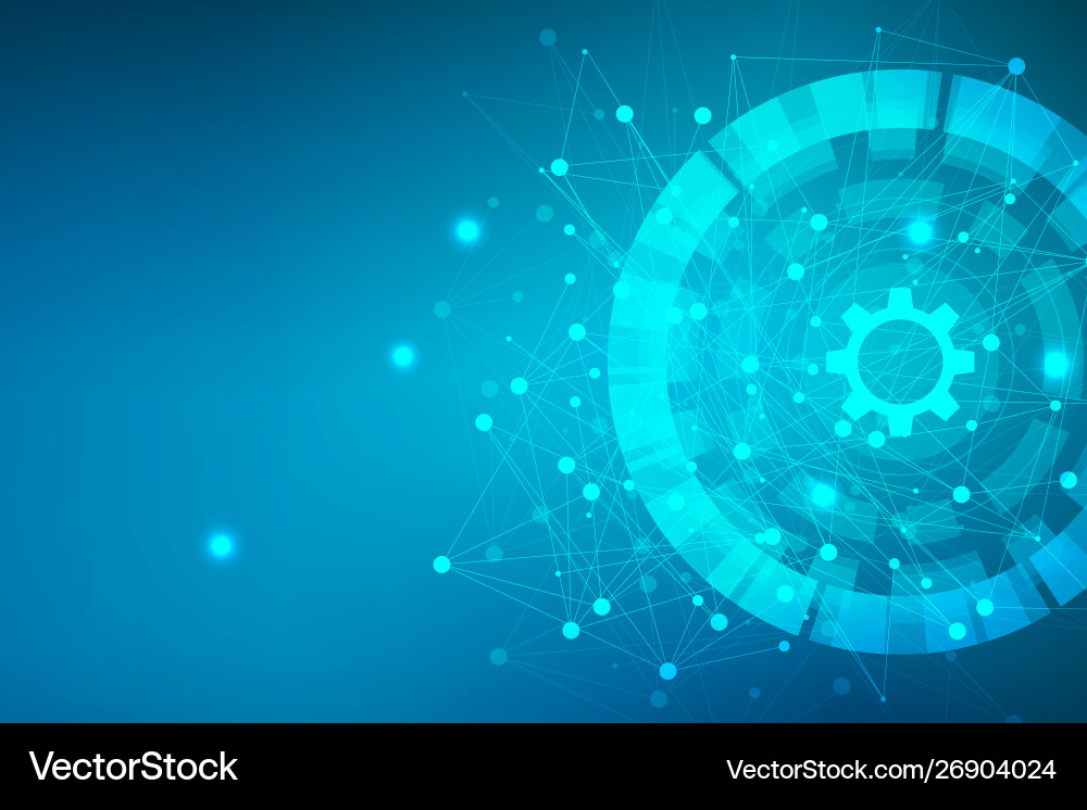 Big data visualization background modern Vector Image