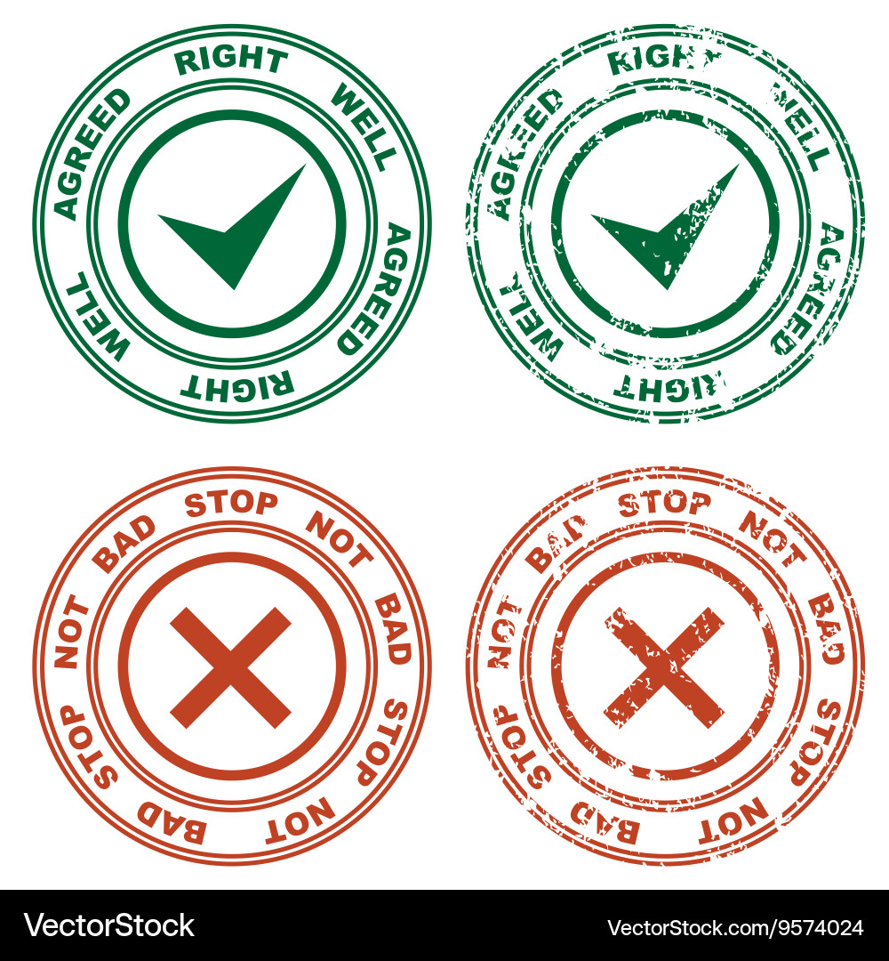 Different versions of the mark vector image