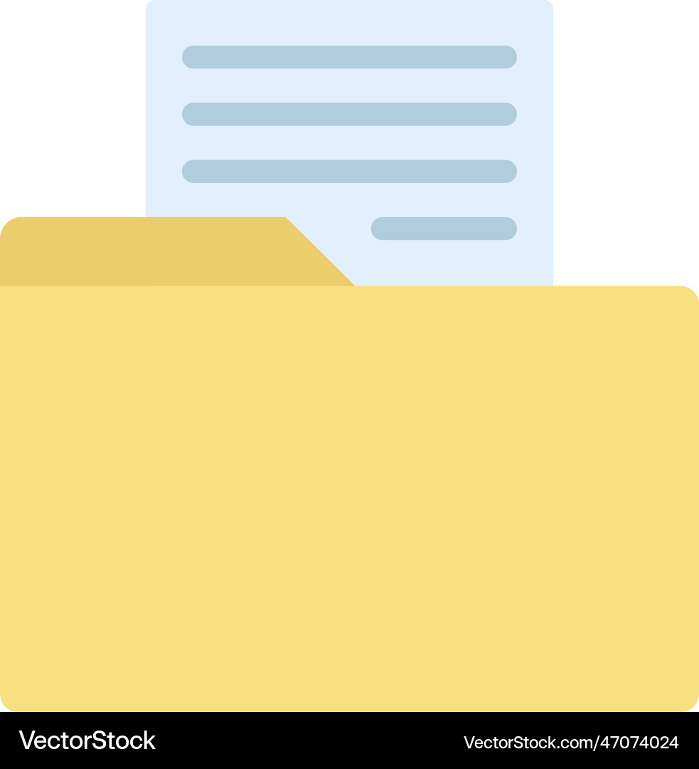 File in folder icon image suitable Vector Image