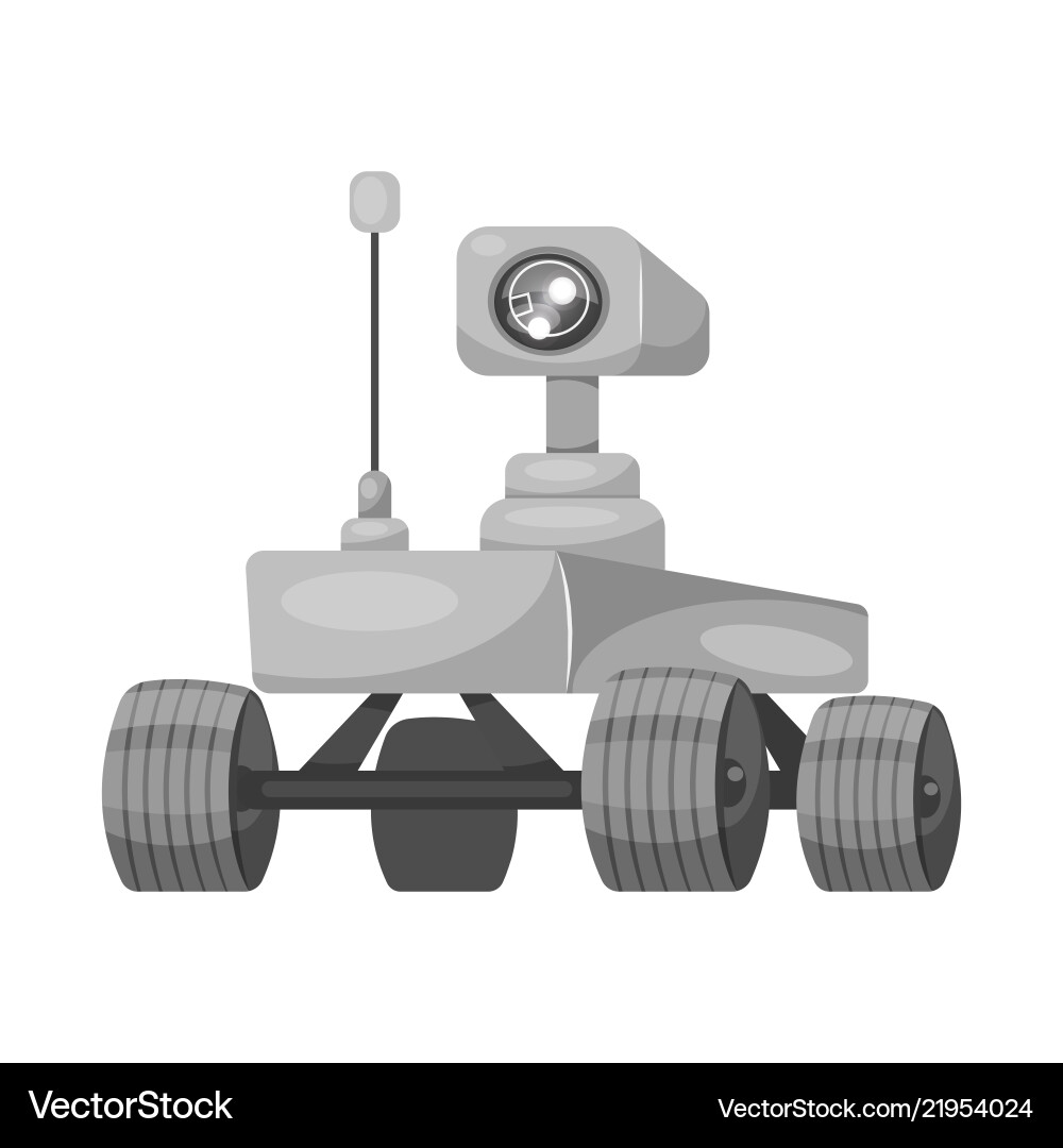 Isolated object of mars and space sign set vector image
