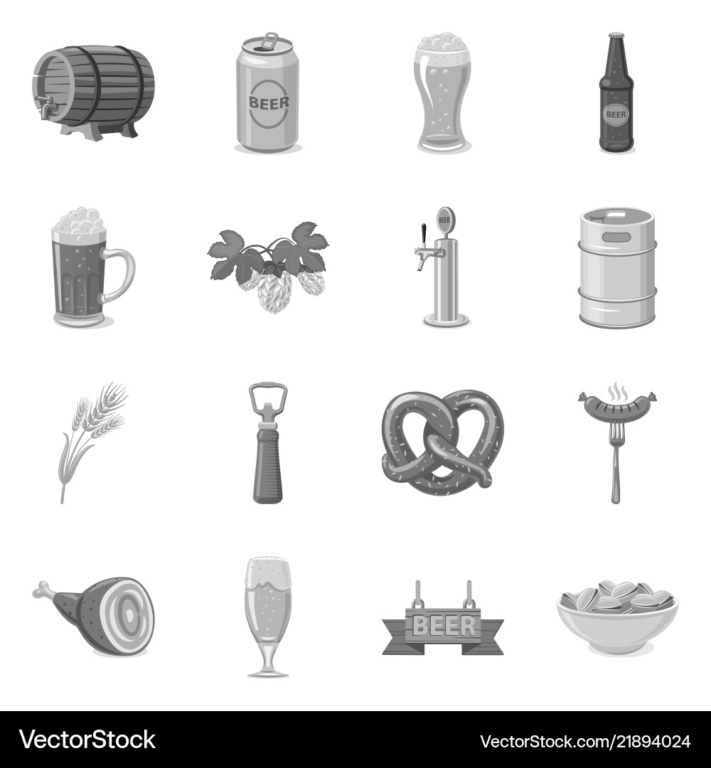 Isolated object of pub and bar icon set Isolated object of pub and bar icon set vector image