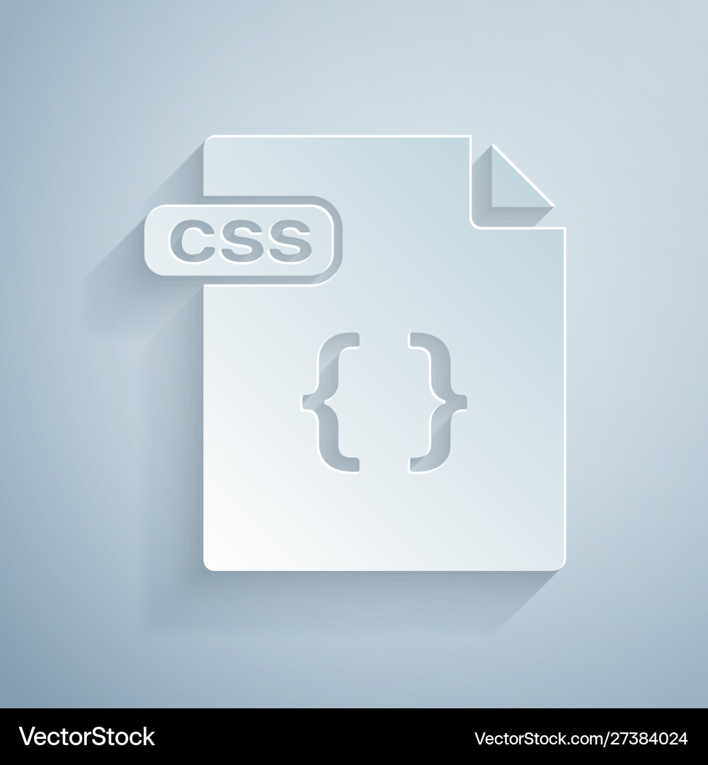 Papier schneiden css Datei Dokument herunterladen Taste Papier schneiden css Datei Dokument herunterladen Taste vektorbild