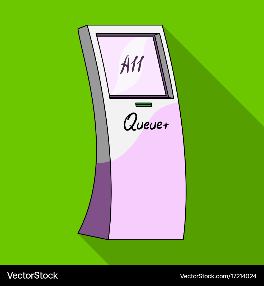 Queue access terminal terminals single icon Vector Image