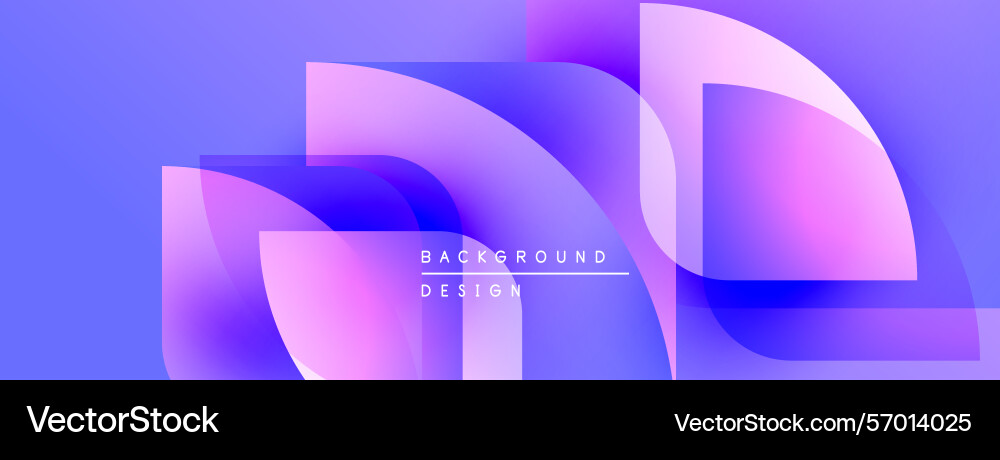 Abstract background features overlapping shapes Vector Image
