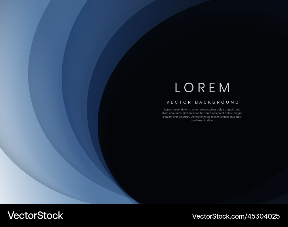 Abstract blue geometric curve overlay layer Abstract blue geometric curve overlay layer vector image