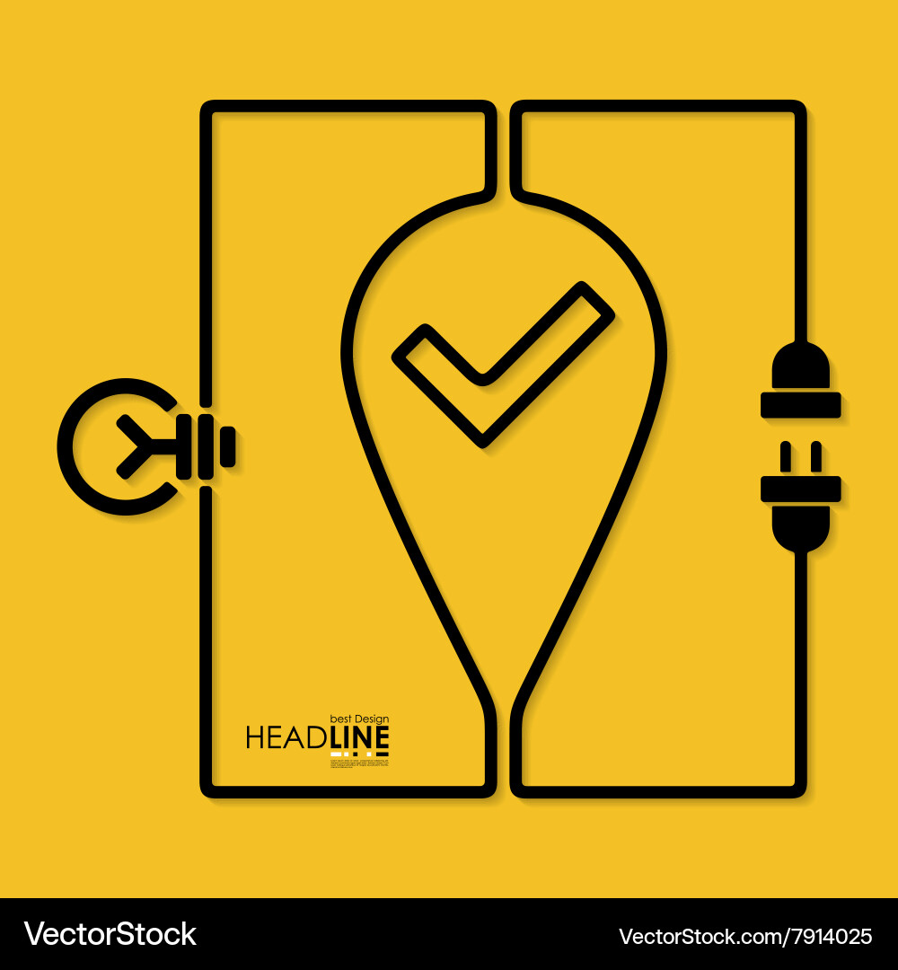 Connection flat design navigation Vector Image