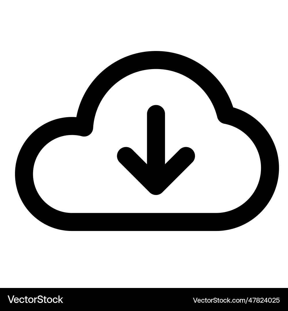 Data downloaded by utilizing cloud storage Vector Image