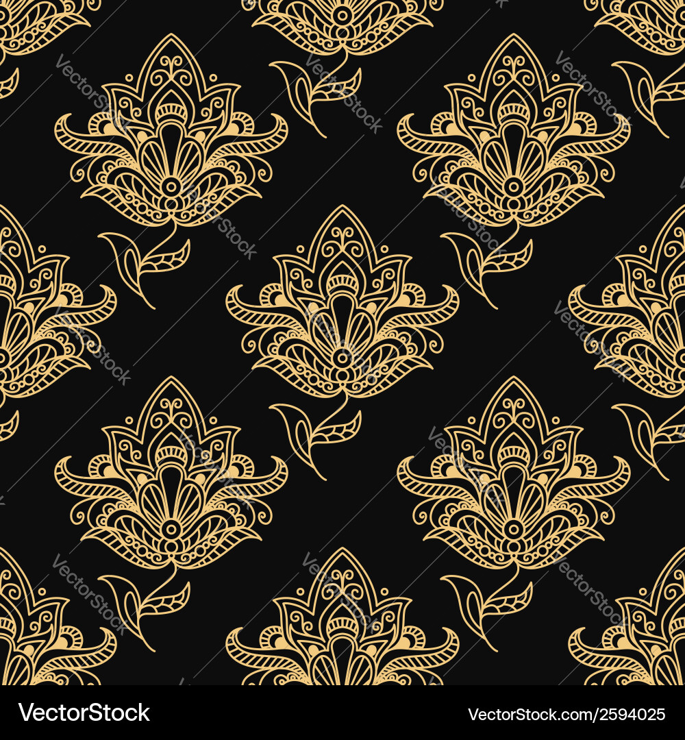 Floral Paisley Pattern Vector Image