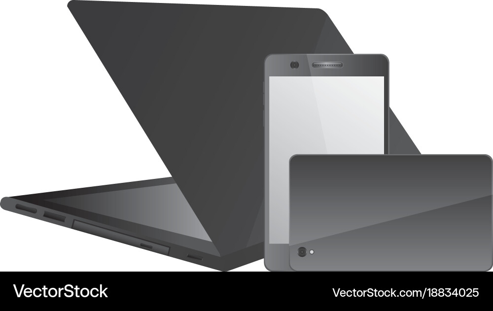 Laptop computer icon image vector image
