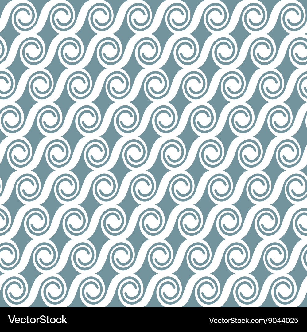 Modern Curved Wave Pattern vector image