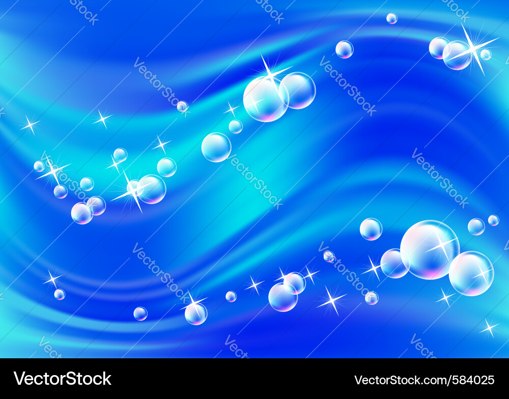 Sparkling Bubble Background vector image