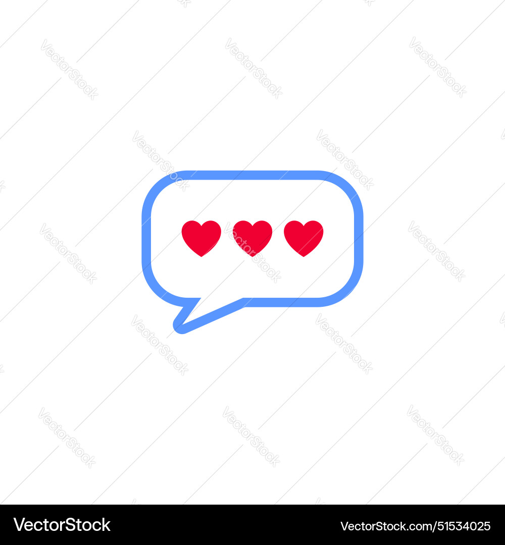 Speech Blase Herz Symbol Valentinstag Symbol Speech Blase Herz Symbol Valentinstag Symbol vektorbild