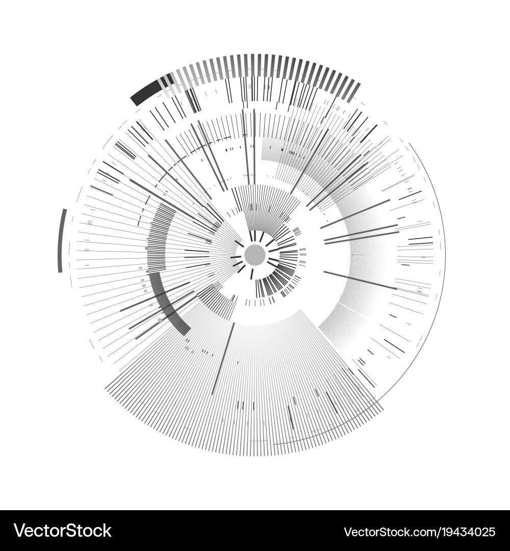 Tech Interface Circle - Futuristic vector image