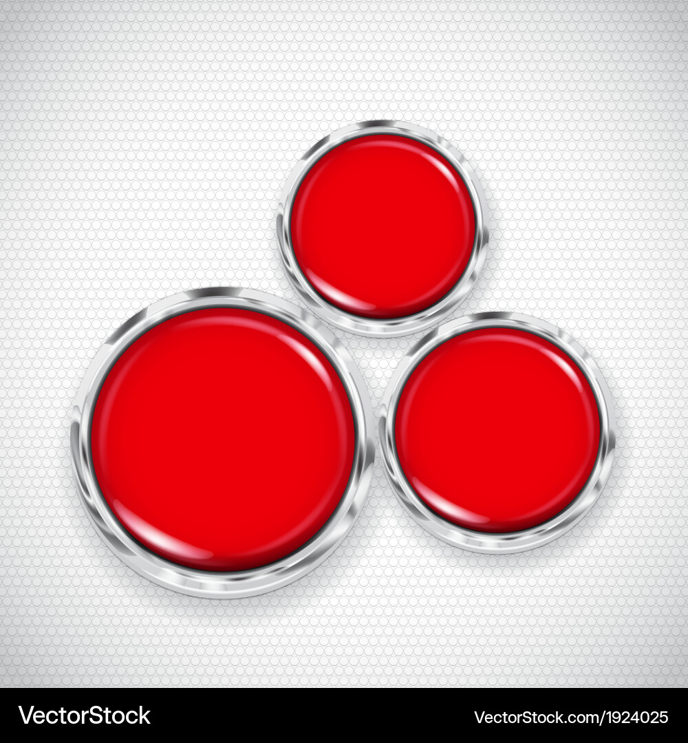 White background with small circles and buttons vector image