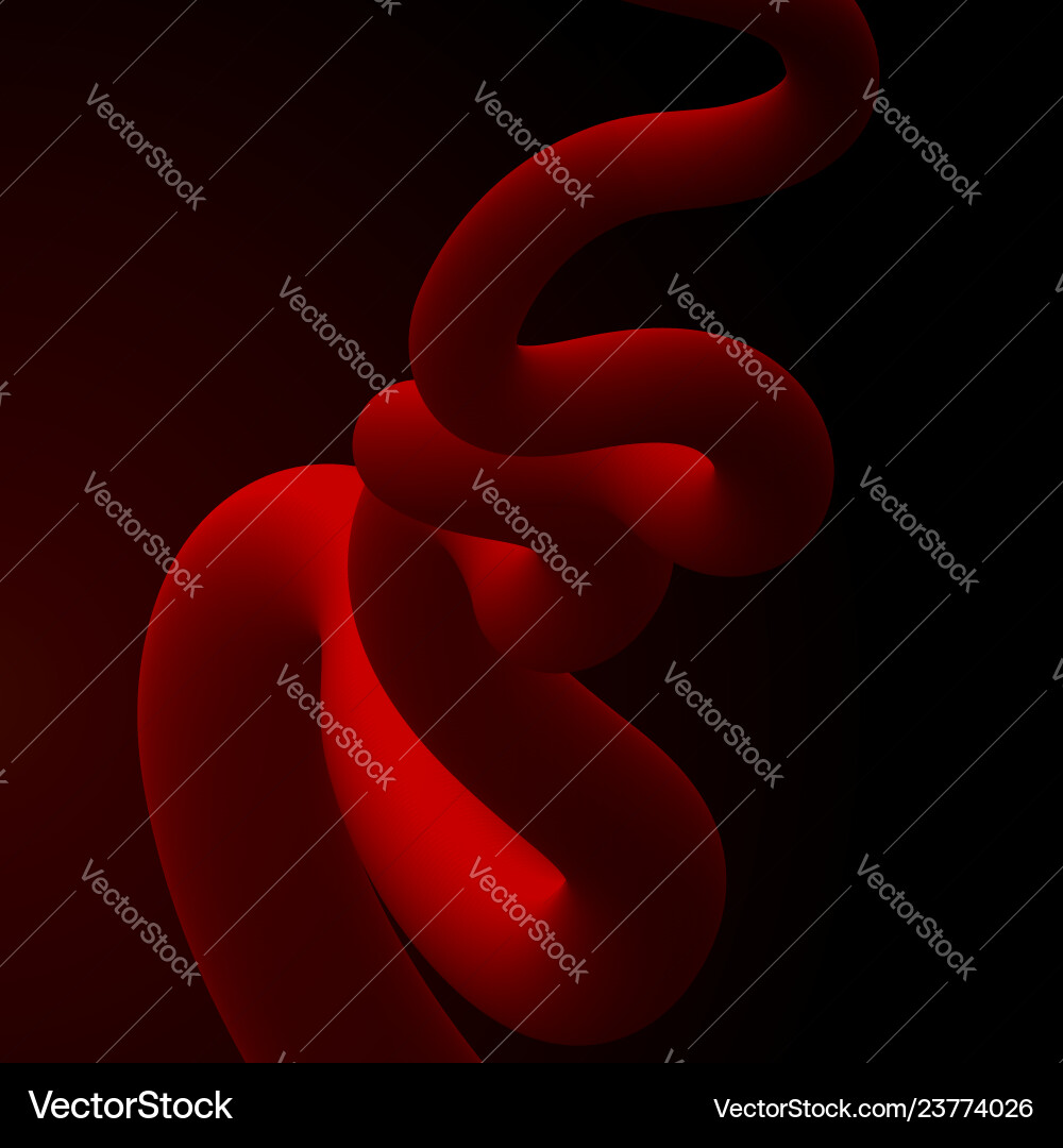 Abstract fluid line gradient flow design vector image