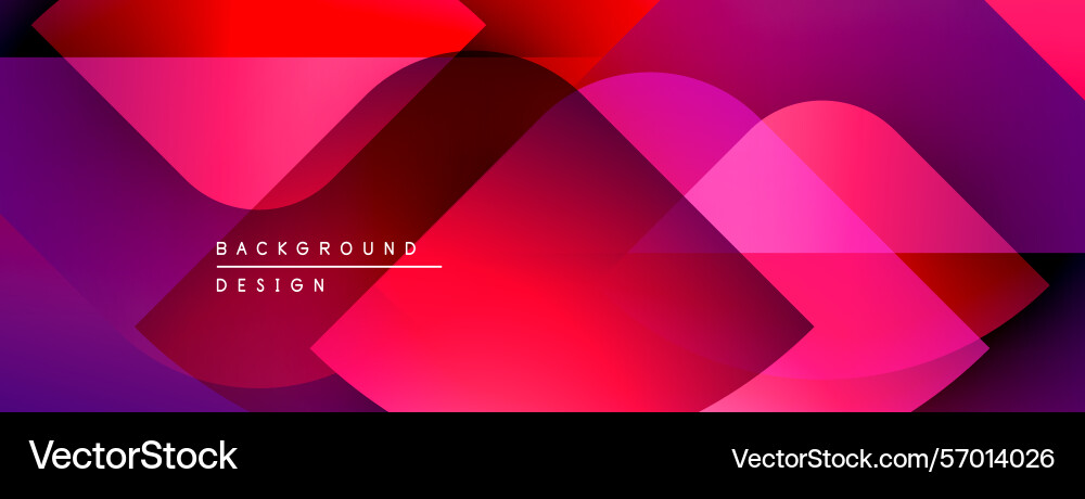 Abstract geometric shapes overlap creating vector image