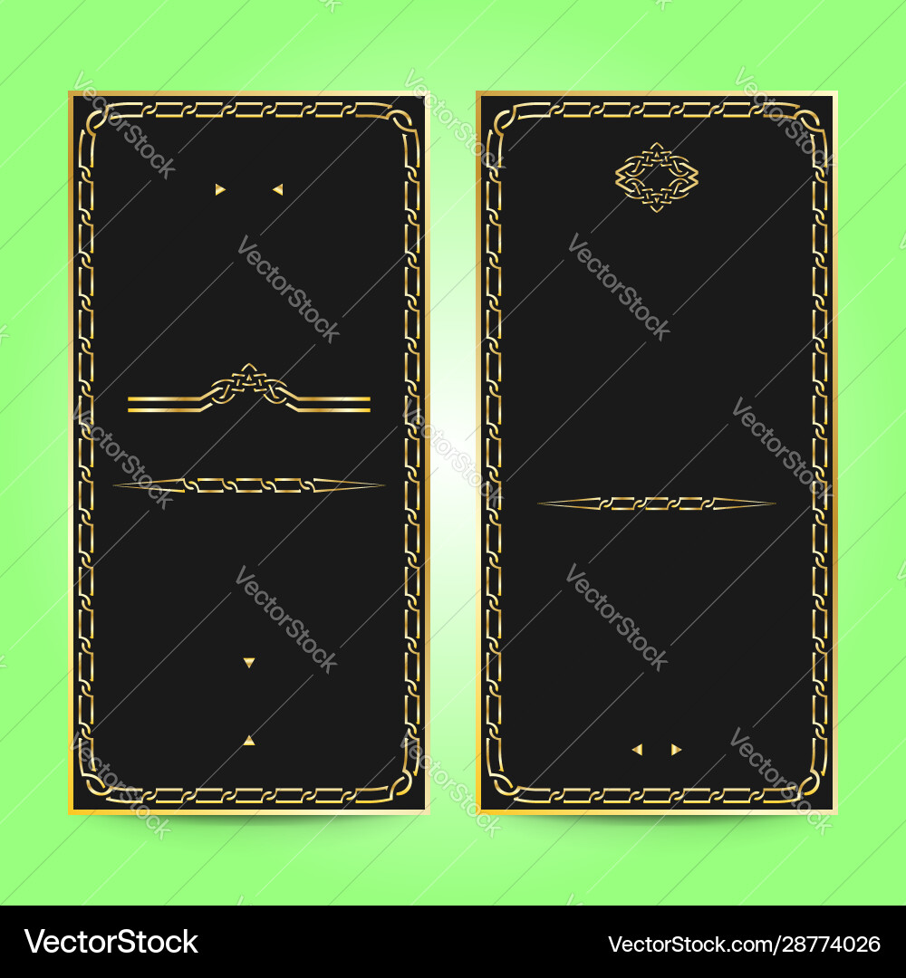 Collection luxury black cards and design Collection luxury black cards and design vector image