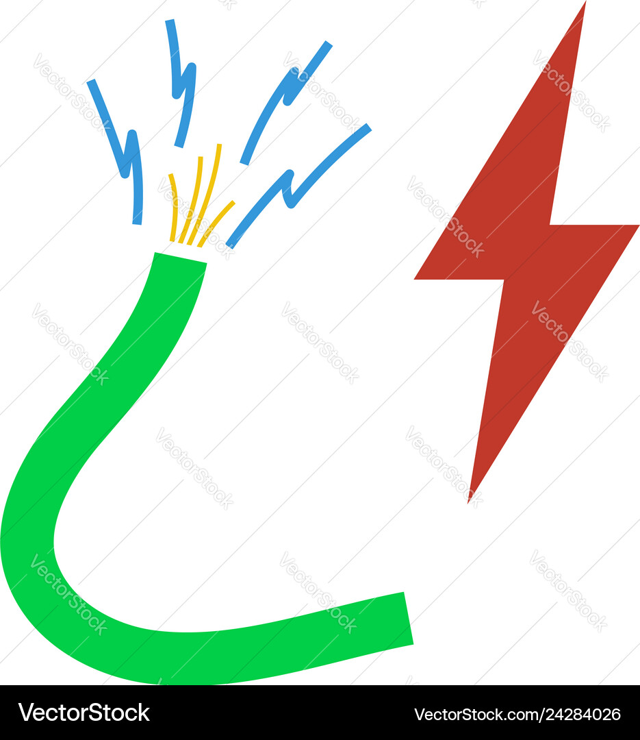 Icon of wire Icon of wire vector image