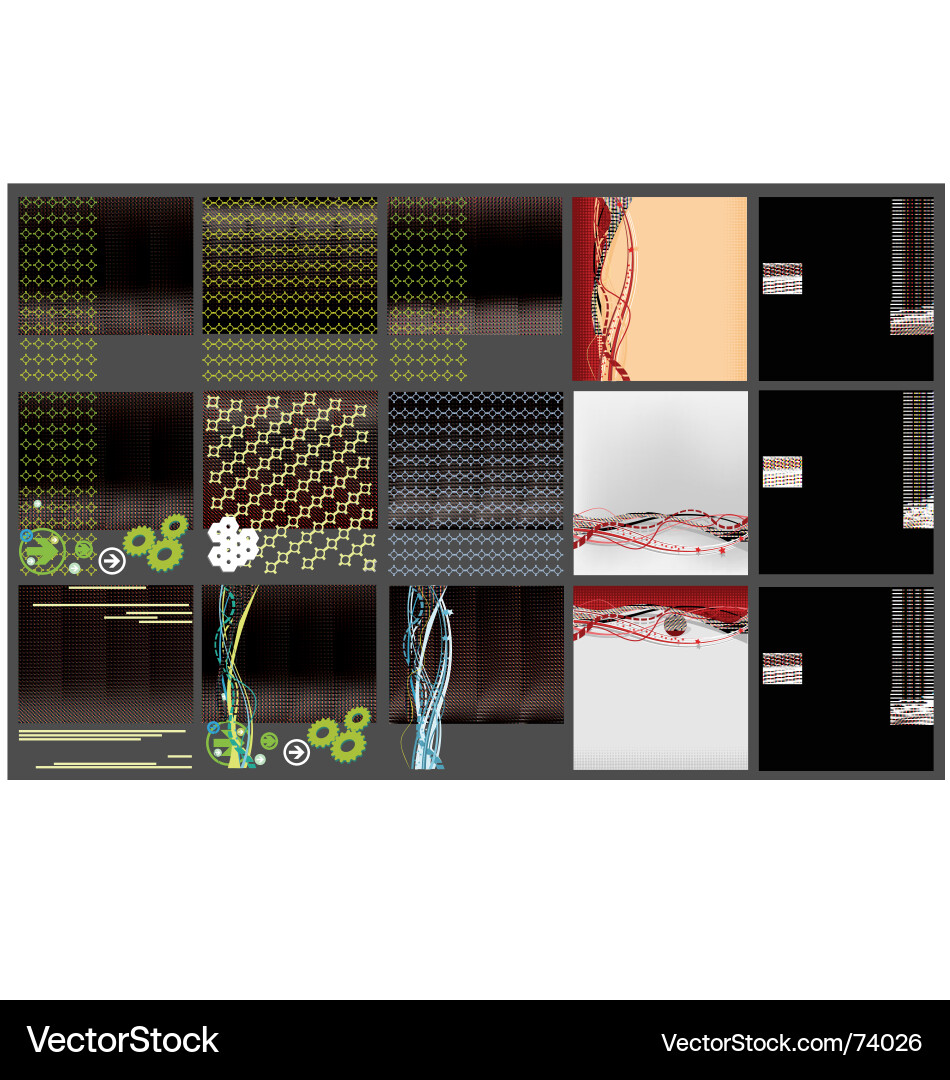 Modern Backgrounds & Patterns vector image