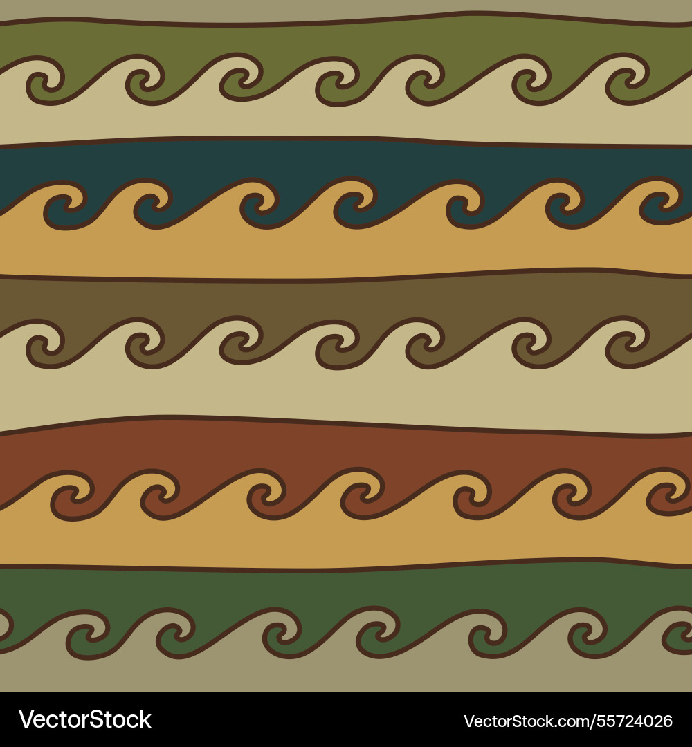 Seamless pattern with running waves Seamless pattern with running waves vector image