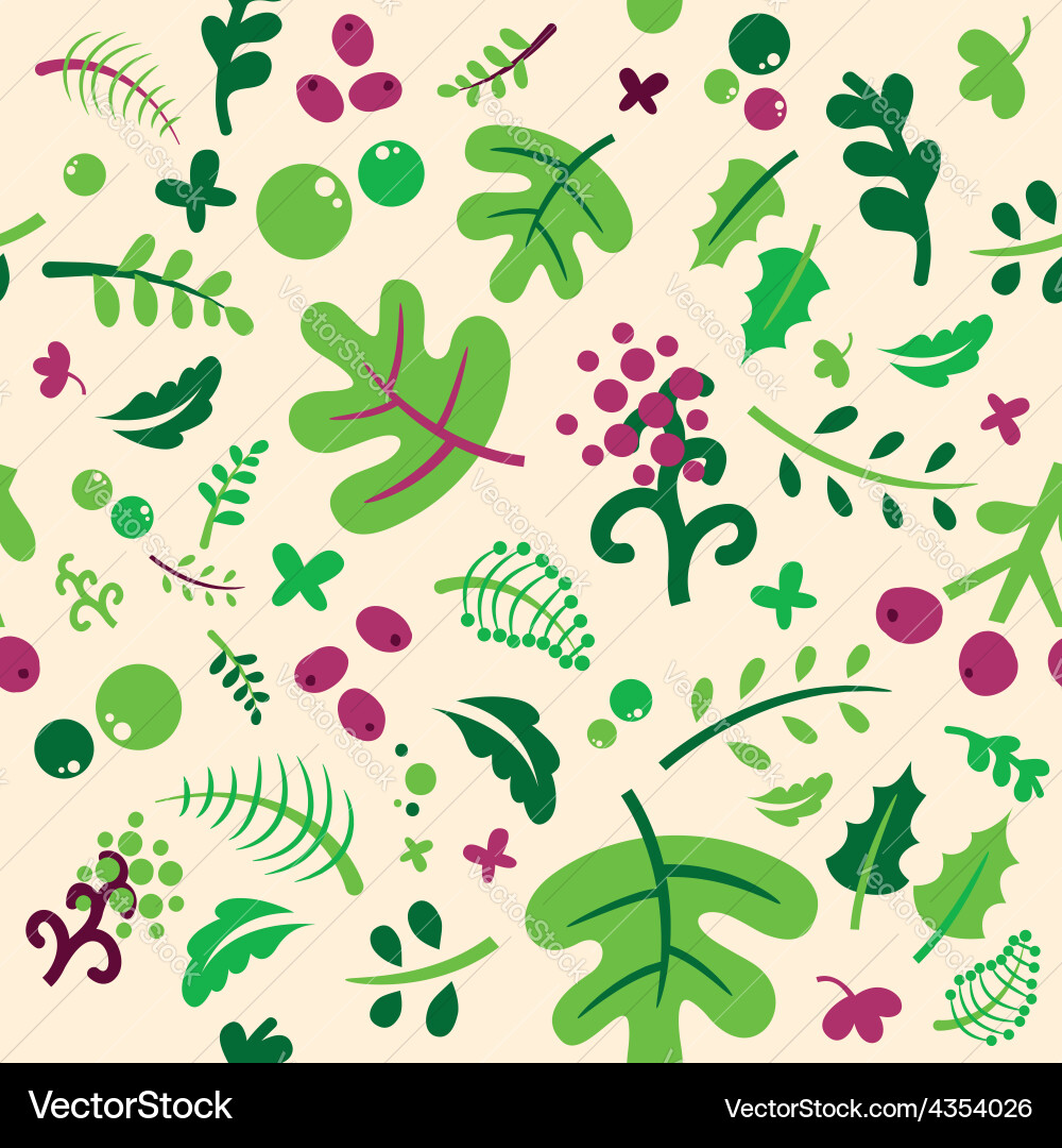 Set of elements spring vector image