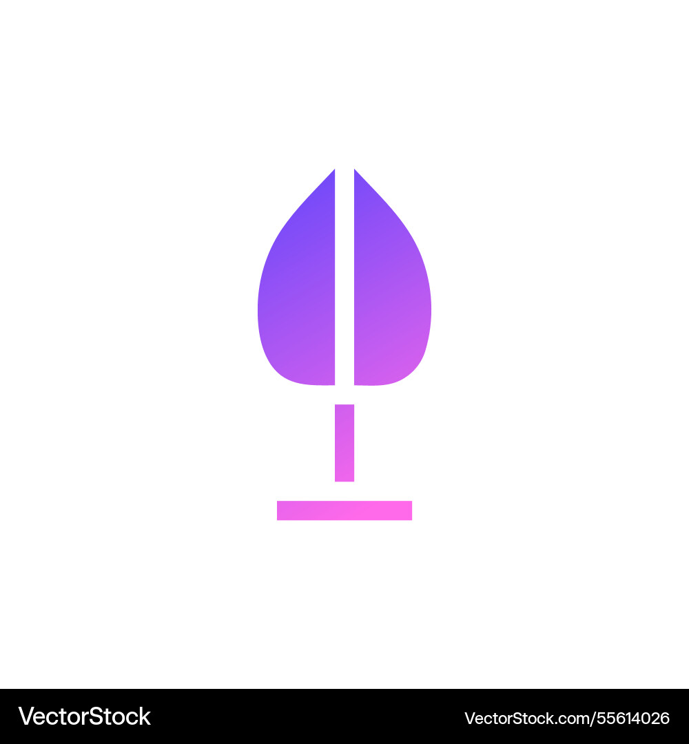 Simple gradient tree icon for minimalist design Simple gradient tree icon for minimalist design vector image