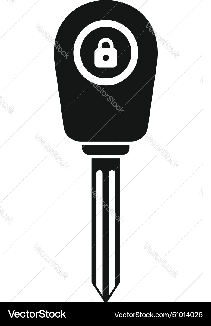 Smart auto key icon simple control Smart auto key icon simple control vector image