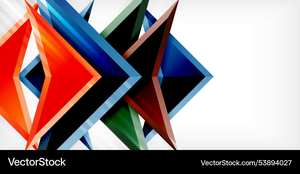Abstract background color triangles and arrows Abstract background color triangles and arrows Vector Image