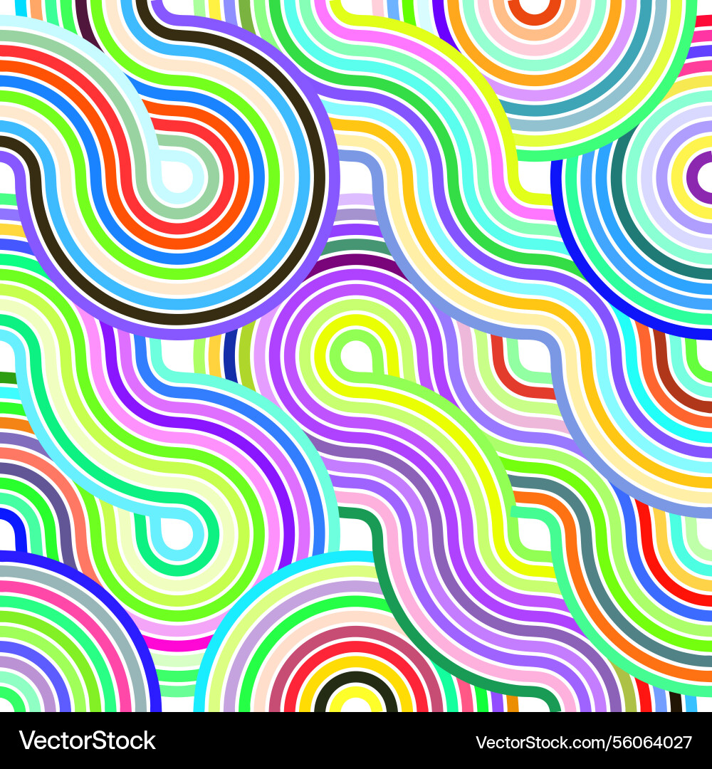 An abstract pattern of multi-colored concentric An abstract pattern of multi-colored concentric vector image