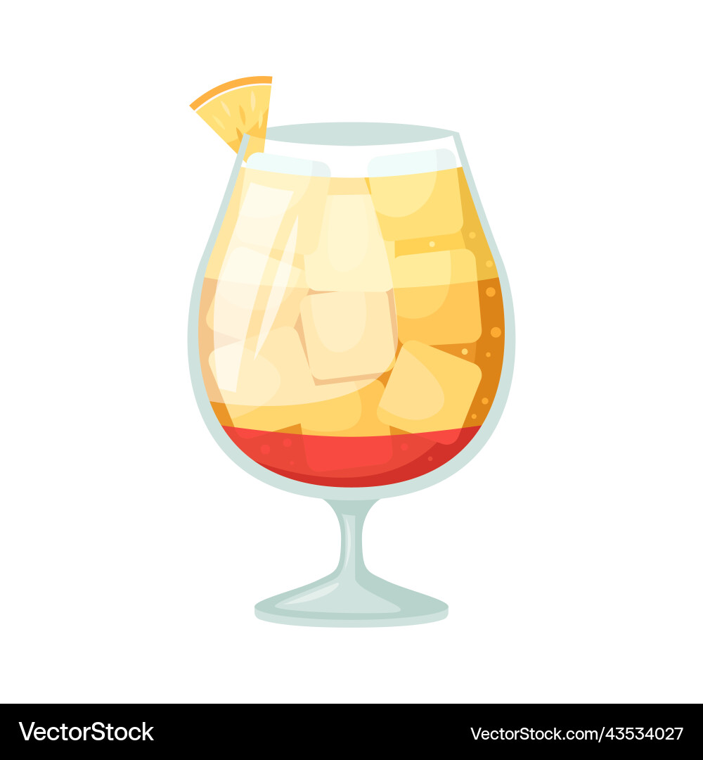 Ein Club alkoholischen Cocktail Tequila Sonnenaufgang Ein Club alkoholischen Cocktail Tequila Sonnenaufgang vektorbild