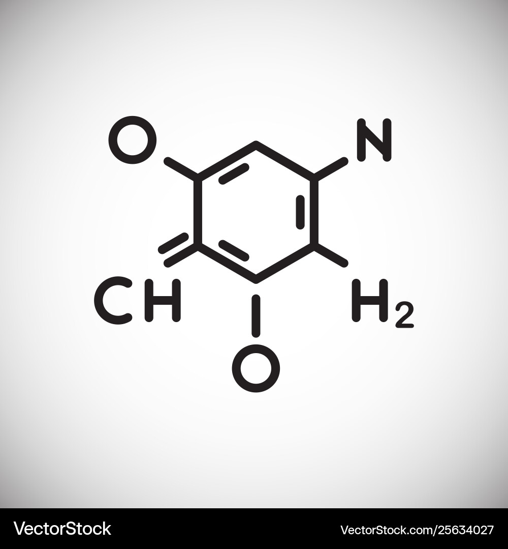 Molecule icon on background for graphic and web Vector Image