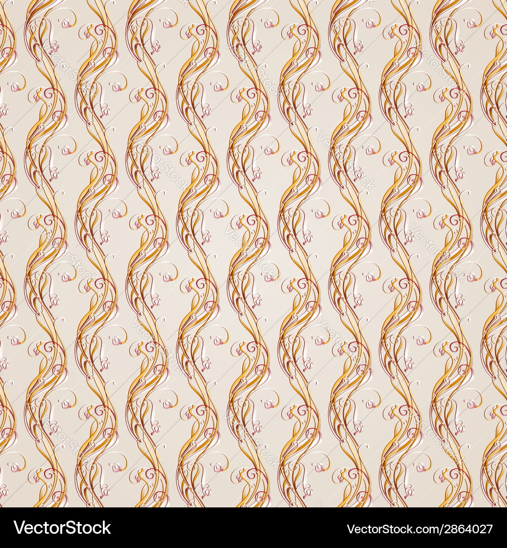 Seamless abstract floral pattern in form vertical Vector Image