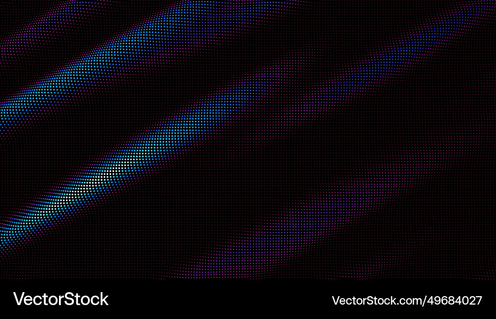 Waves of colorful points digital data splash Waves of colorful points digital data splash vector image