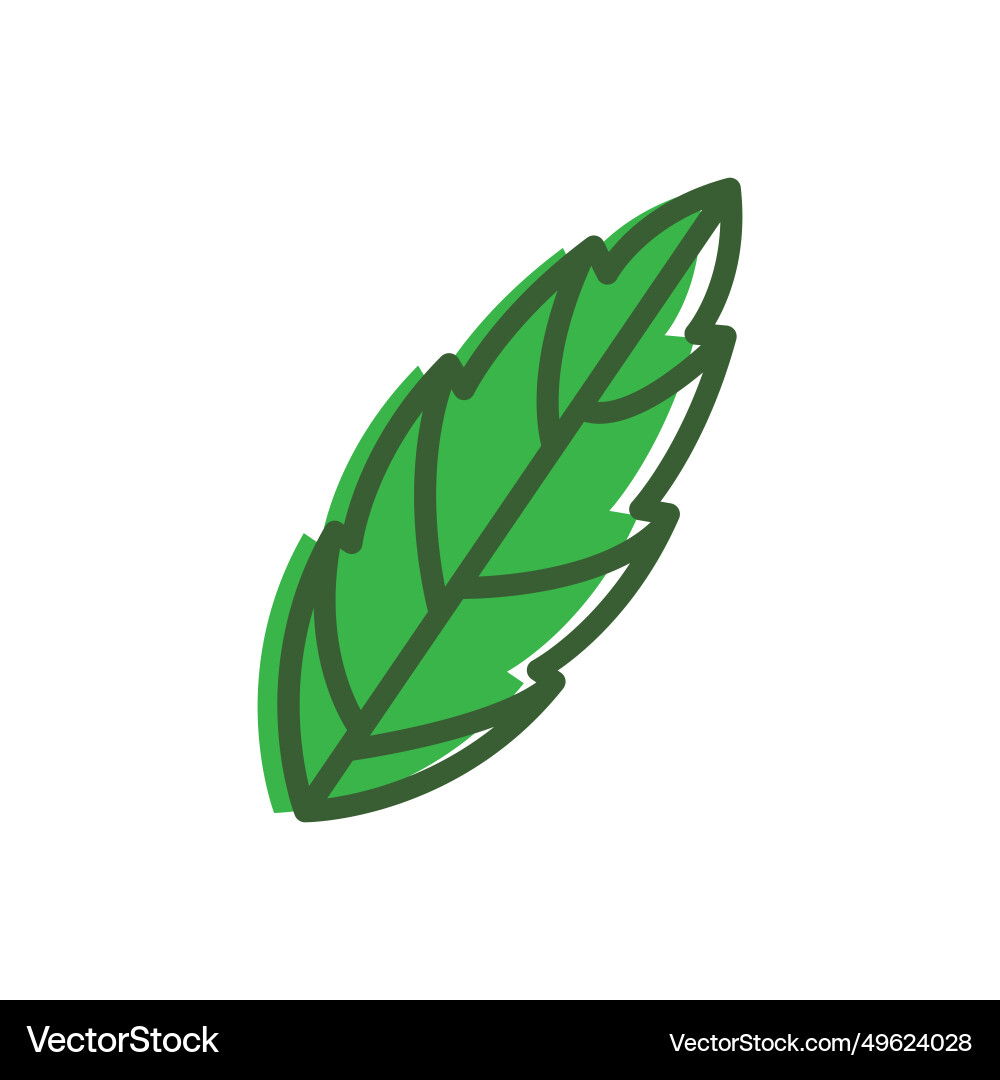 Abstract leaf logo design image Royalty Free Vector Image
